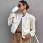 Liora - Chic Women's Bomber Jacket With Cropped Design For Everyday Style 1