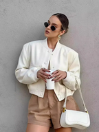 Liora - Chic Women's Bomber Jacket With Cropped Design For Everyday Style 2