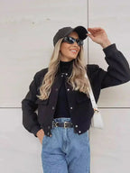 Liora - Chic Women's Bomber Jacket With Cropped Design For Everyday Style 6