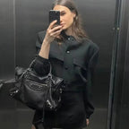 MunaWear - Jackets - Liora - Chic Women's Bomber Jacket With Cropped Design For Everyday Style - 