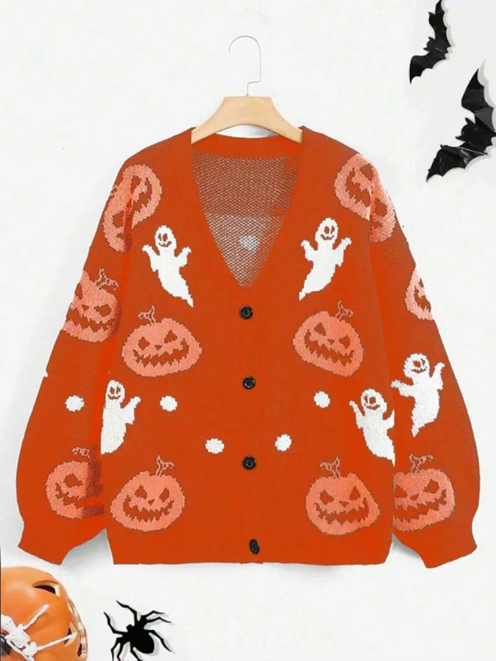 Liora - Cozy Women's Jacket With Spooky Motif For Autumn And Halloween 7