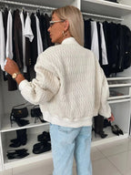 MunaWear - Jackets - Liora - Cozy Women's Quilted Jacket With Zip Front For Casual Outings And Everyday Style - 