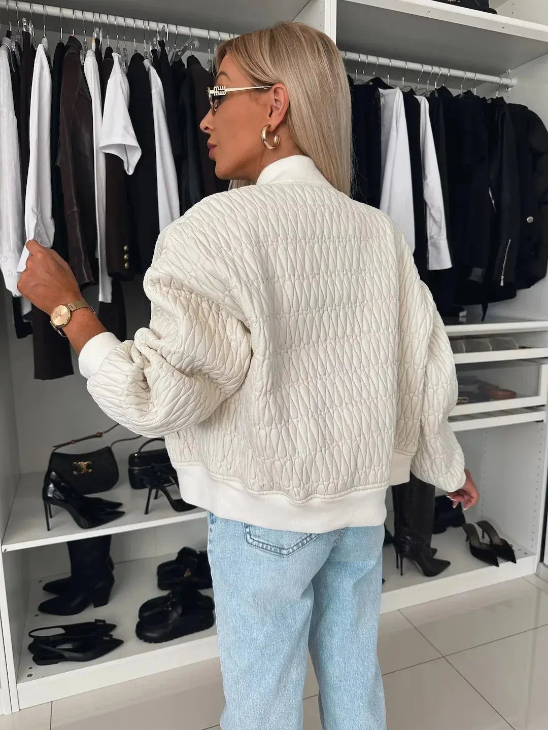 MunaWear - Jackets - Liora - Cozy Women's Quilted Jacket With Zip Front For Casual Outings And Everyday Style - 