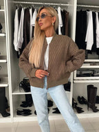 MunaWear - Jackets - Liora - Cozy Women's Quilted Jacket With Zip Front For Casual Outings And Everyday Style - 