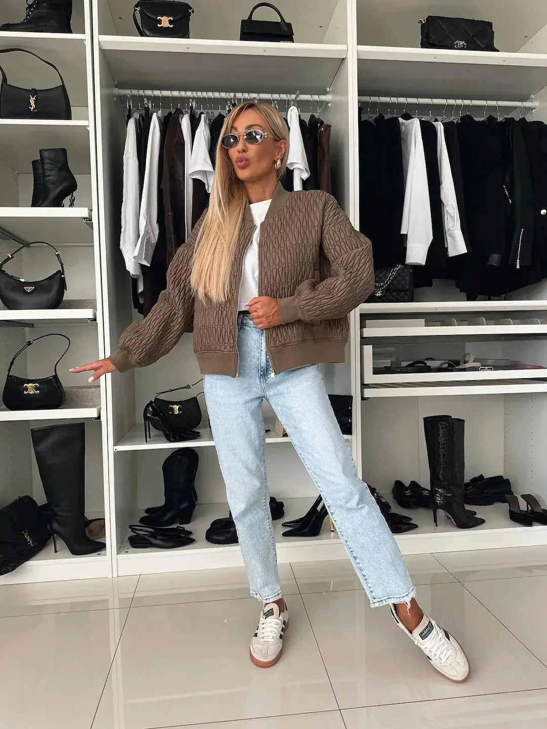 MunaWear - Jackets - Liora - Cozy Women's Quilted Jacket With Zip Front For Casual Outings And Everyday Style - 