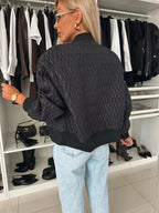 MunaWear - Jackets - Liora - Cozy Women's Quilted Jacket With Zip Front For Casual Outings And Everyday Style - 