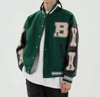 Liora - Oversized Women's Varsity Bomber Jacket With Graphic Details For Casual Street Style 0