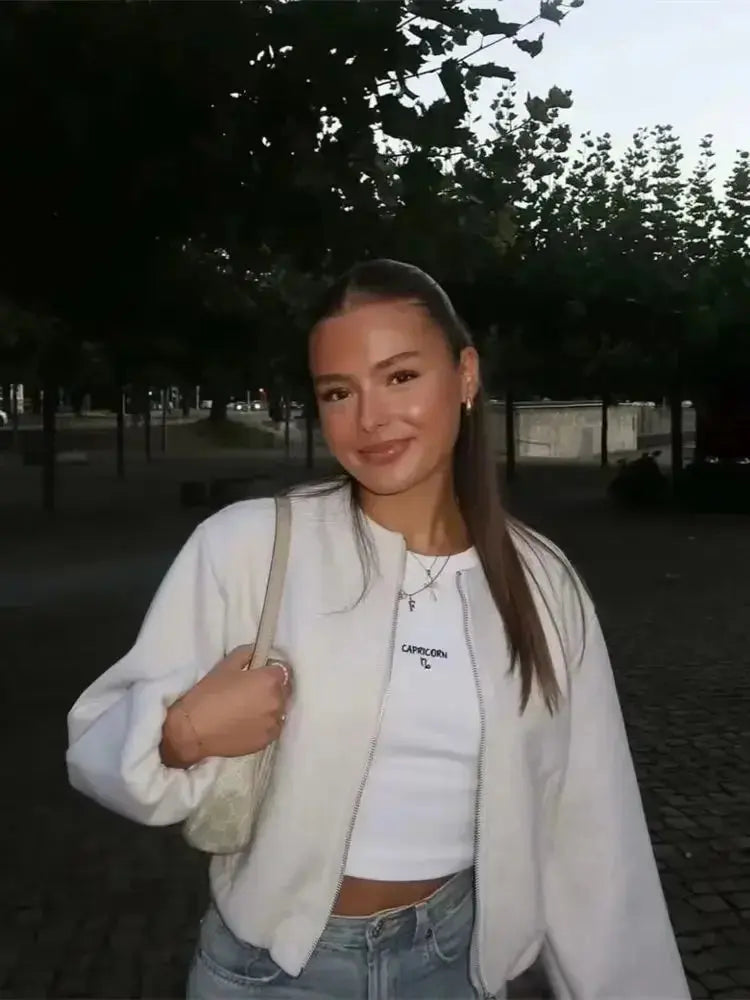 Liora - Retro Women's Jacket With Elastic Hem For Casual Outings And Layering 1