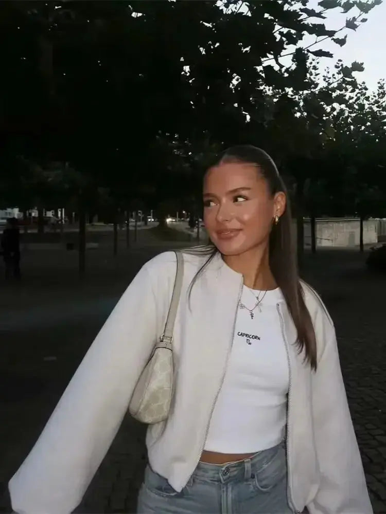 Liora - Retro Women's Jacket With Elastic Hem For Casual Outings And Layering 3