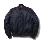 MunaWear - Jackets - Liora - Stylish Women's Bomber Jacket With Windproof Design For Urban Adventures - Dark Blue / 2XL