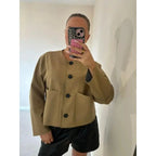 MunaWear - Jackets - Liora - Stylish Women's Cropped Blazer With Tailored Fit For Office And Casual Wear - 