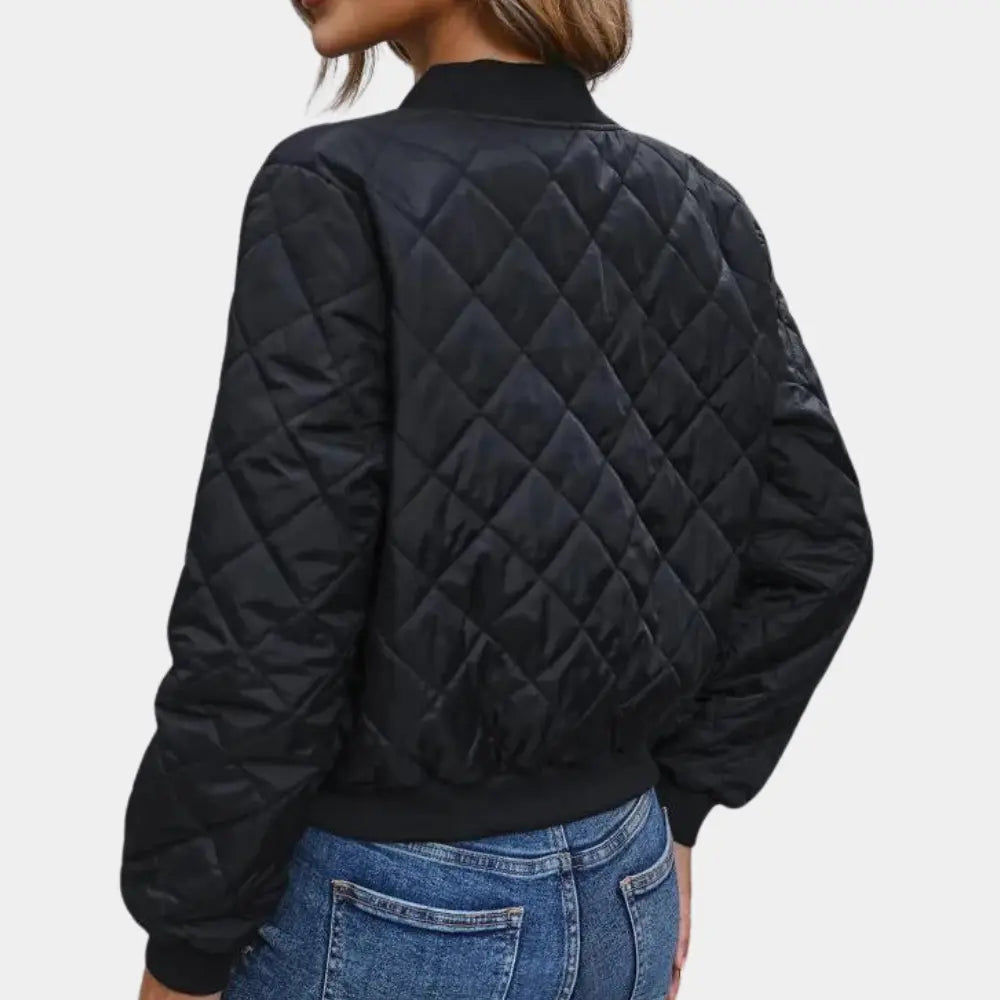 MunaWear - Jackets - Liora - Stylish Women's Quilted Jacket With Zip Front For Casual Wear - 