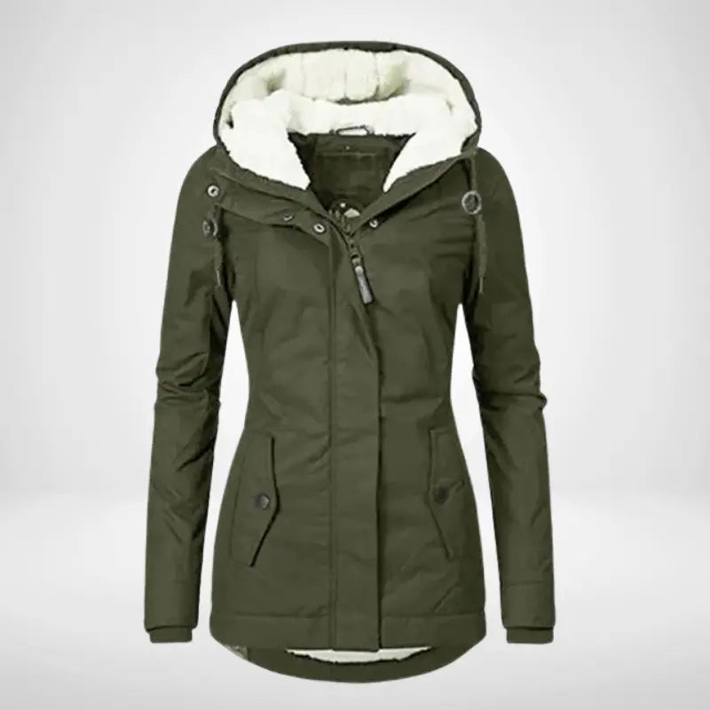 Liora – Stylish Women's Rain Jacket With Warming Lining For Cold Weather 2