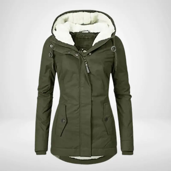 Liora – Stylish Women's Rain Jacket With Warming Lining For Cold Weather 2
