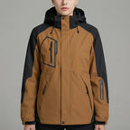 MunaWear - Jackets - Mirra – Insulated Women's Ski Jacket With Windproof For Skiing And Outdoor Adventures - Brown / 5XL