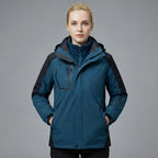 MunaWear - Jackets - Mirra – Insulated Women's Ski Jacket With Windproof For Skiing And Outdoor Adventures - Dark Blue / 5XL