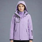 MunaWear - Jackets - Mirra – Insulated Women's Ski Jacket With Windproof For Skiing And Outdoor Adventures - Purple / 5XL