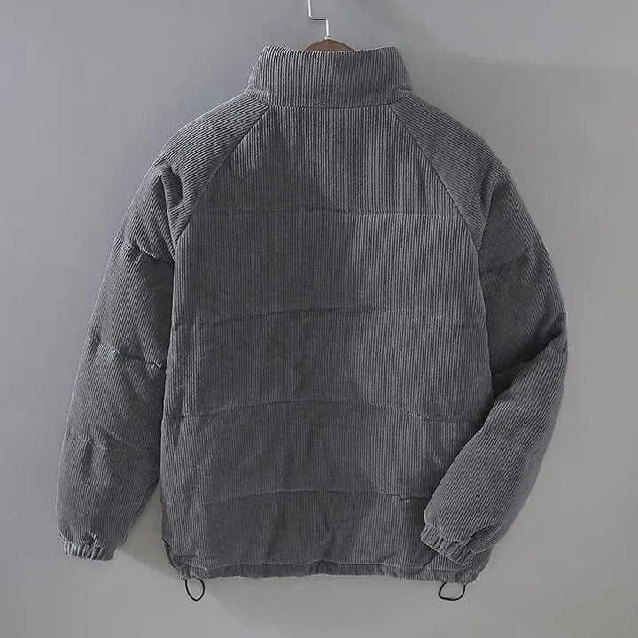 Sammy – Stylish Men's Padded Jacket With Timeless Design For Winter- Gray 2