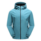 MunaWear - Jackets & Coats - Brunt – Versatile Men’s Softshell Jacket With Hood For Outdoor Activities - Light Blue