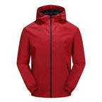 MunaWear - Jackets & Coats - Brunt – Versatile Men’s Softshell Jacket With Hood For Outdoor Activities - Red