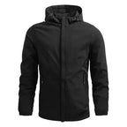 Theo – Lightweight Men's Windbreaker Jacket With Hood For Outdoor Adventures- Black