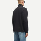 Austin – High Elasticity Half Zip-Up Sweatshirt for Men in Warm Brushed Nylon