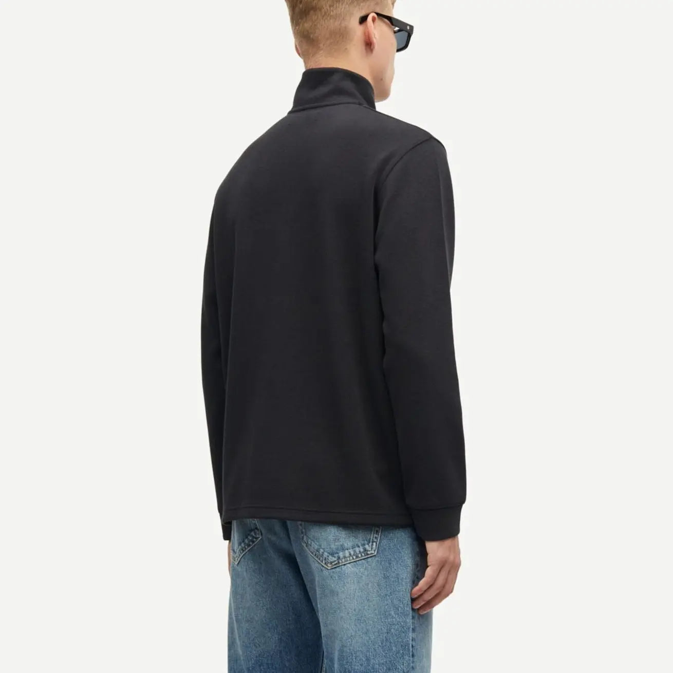 Austin – High Elasticity Half Zip-Up Sweatshirt for Men in Warm Brushed Nylon