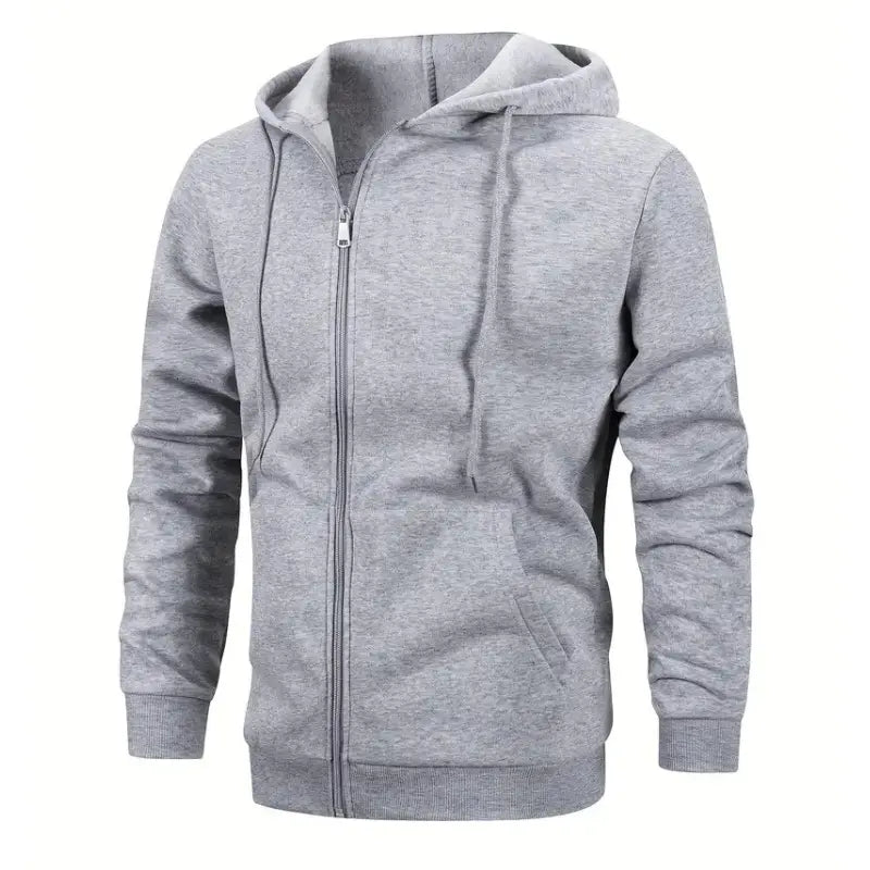 MunaWear - Jackets & Vests - Blake – Casual Zip-Up Hoodie for Men, Comfortable & Versatile for Autumn and Winter - 