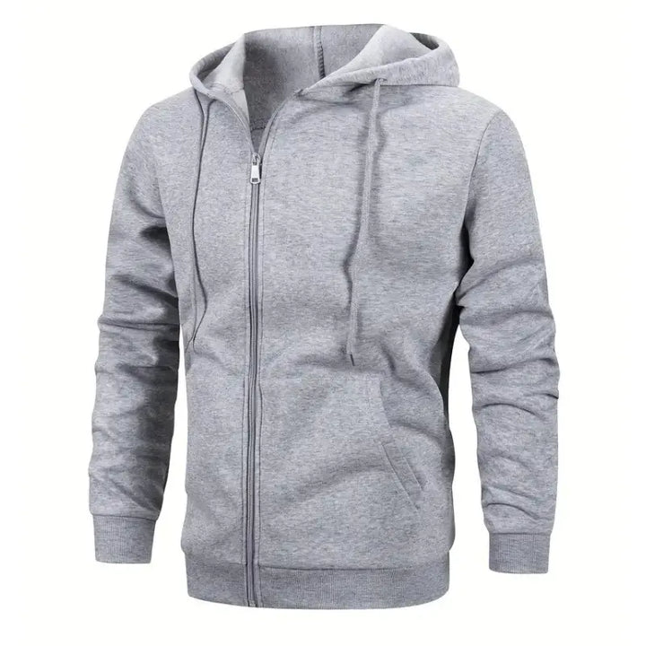 MunaWear - Jackets & Vests - Blake – Casual Zip-Up Hoodie for Men, Comfortable & Versatile for Autumn and Winter - 
