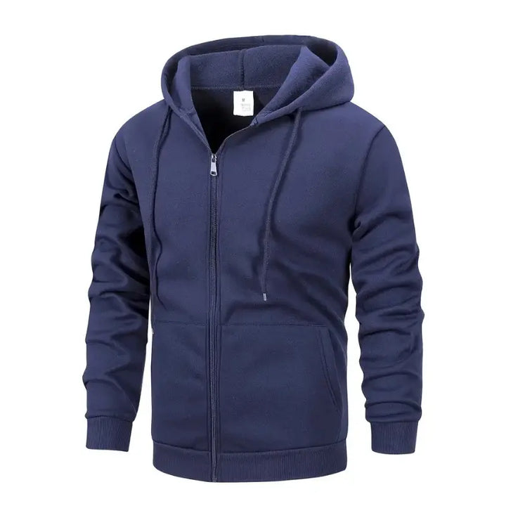 MunaWear - Jackets & Vests - Blake – Casual Zip-Up Hoodie for Men, Comfortable & Versatile for Autumn and Winter - 