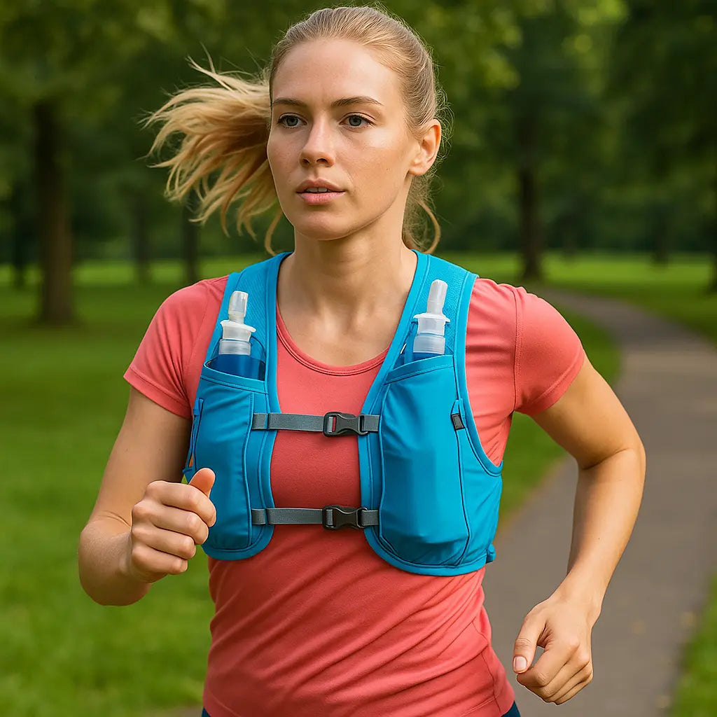 MunaWear Jackets & Vests Bryn – Ultra-Lightweight Running Hydration Vest with 2L Capacity & Dual 450ml Bottles for Trail Running