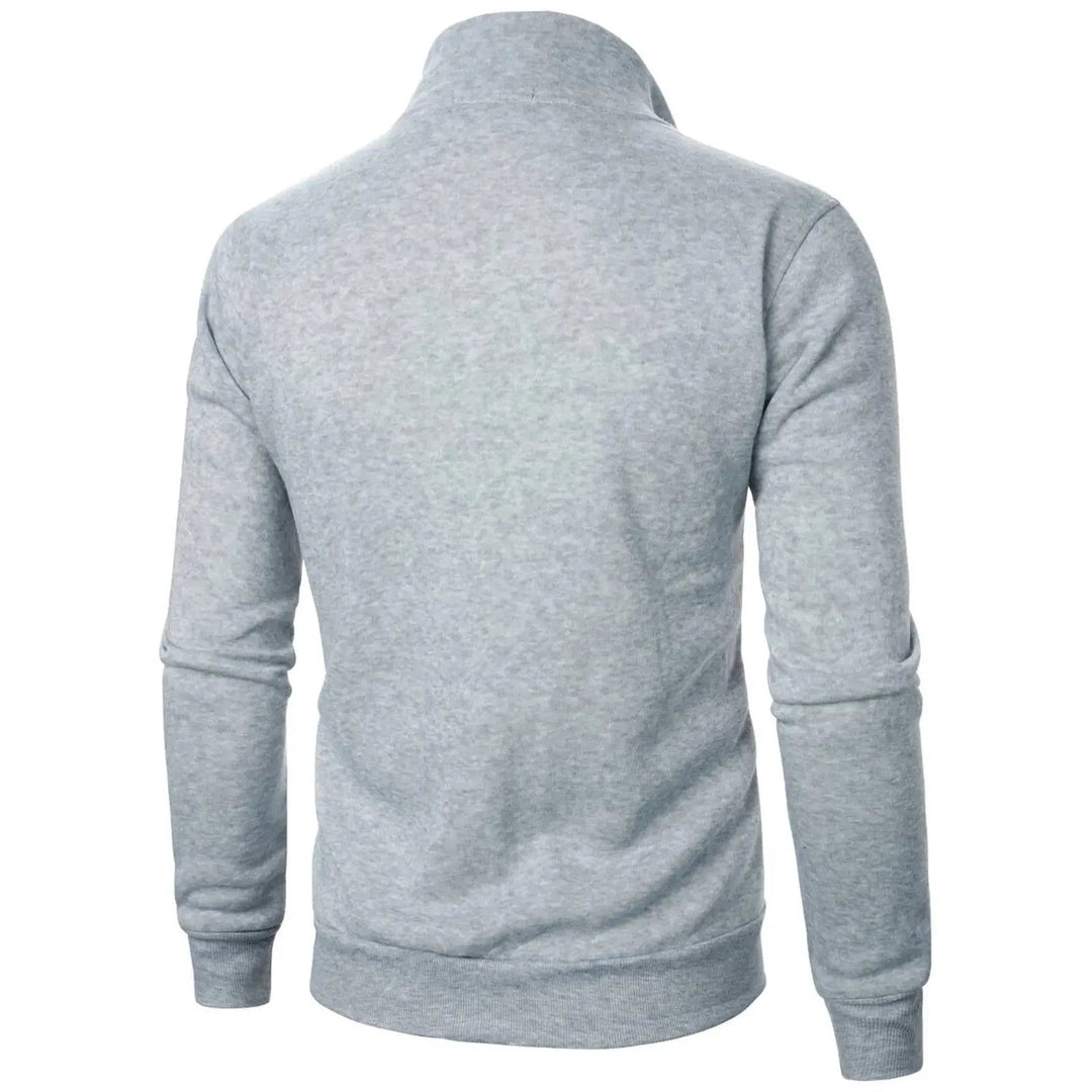 MunaWear - Jackets & Vests - Isaac – Casual Sports Zipper Stand Collar Hoodie Coat in Solid Color for Men - 