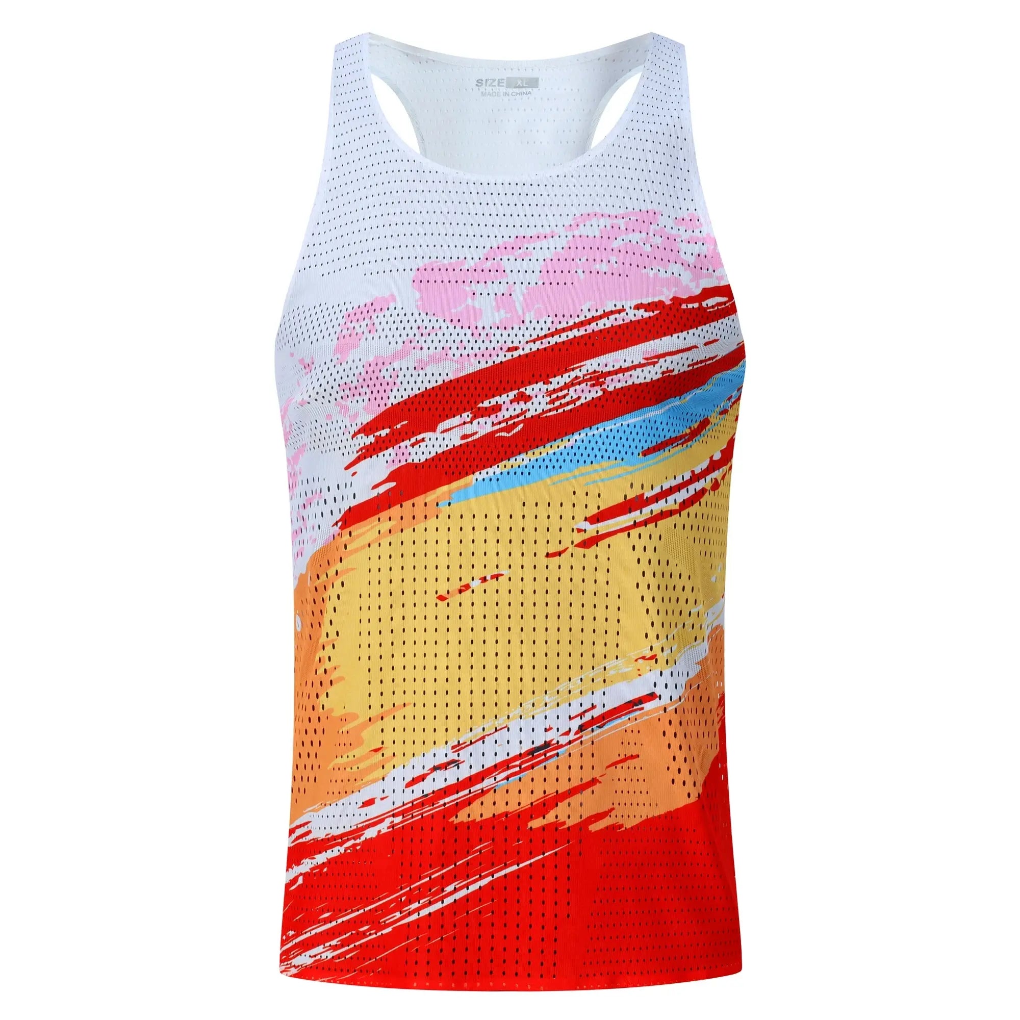 MunaWear  Sports Vests  Ethan – Ultra-Light Running Vest for Men with Quick-Drying Fabric and Breathable Design  A36-white-Asian-size-M