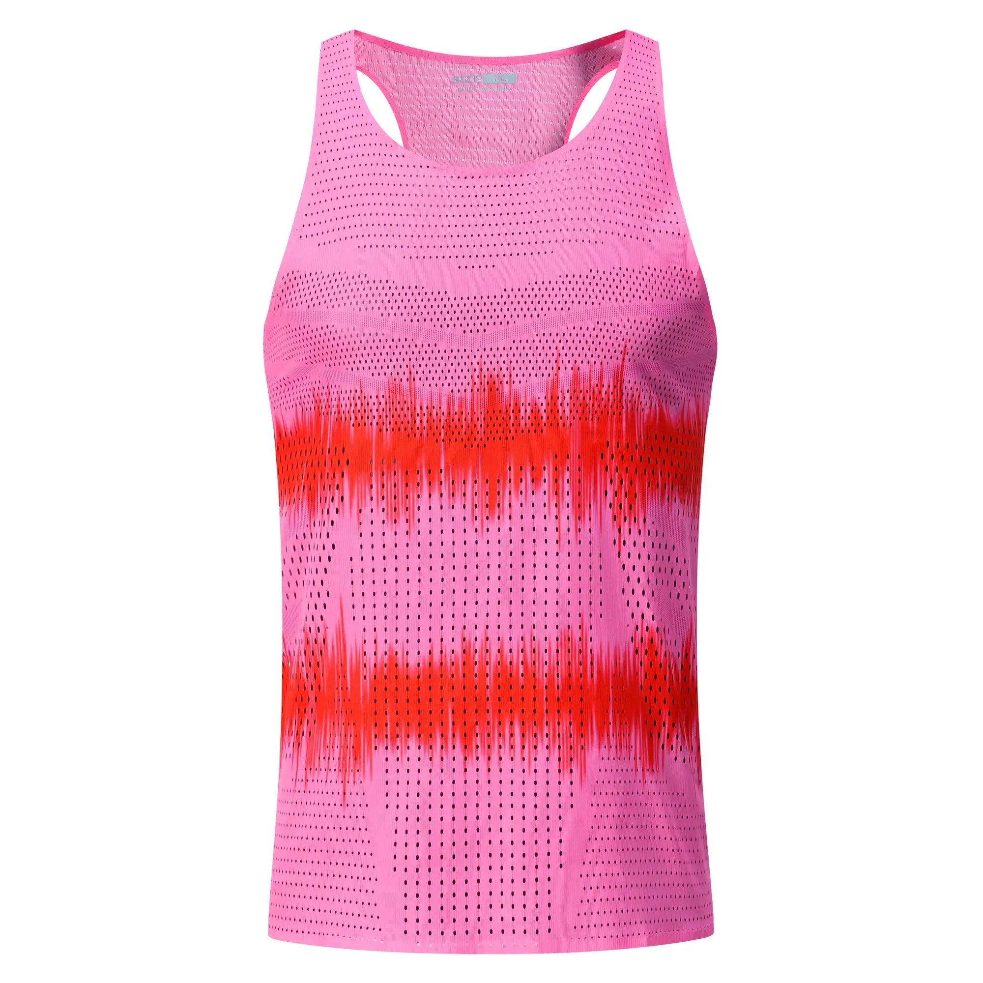 MunaWear  Sports Vests  Ethan – Ultra-Light Running Vest for Men with Quick-Drying Fabric and Breathable Design  A37-pink-Asian-size-2XL