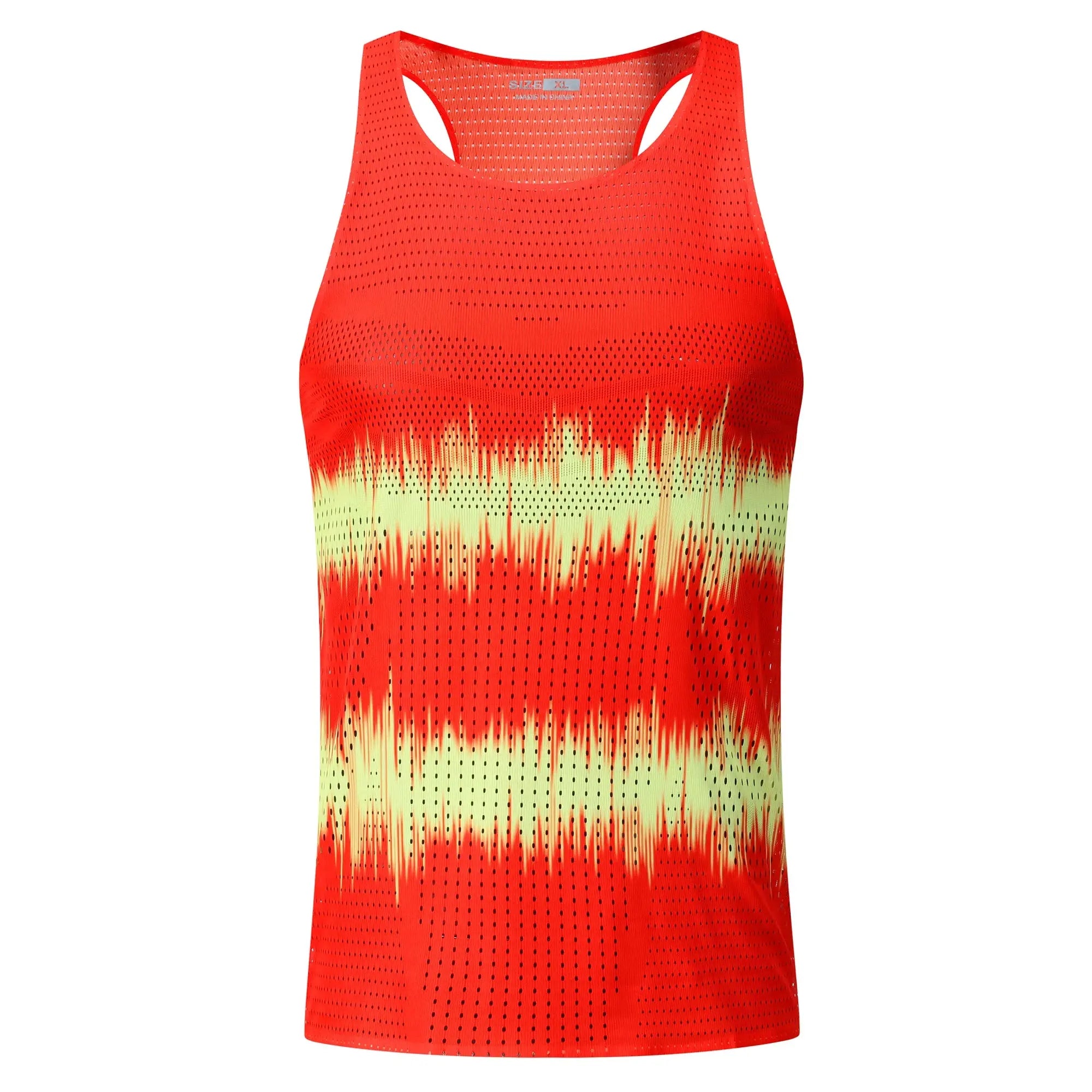 MunaWear  Sports Vests  Ethan – Ultra-Light Running Vest for Men with Quick-Drying Fabric and Breathable Design  A37-red-Asian-size-M