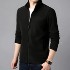 MunaWear - Jackets & Vests - Kane - Lightweight Waterproof Fleece Jacket for Outdoor Activities - Black / 4XL