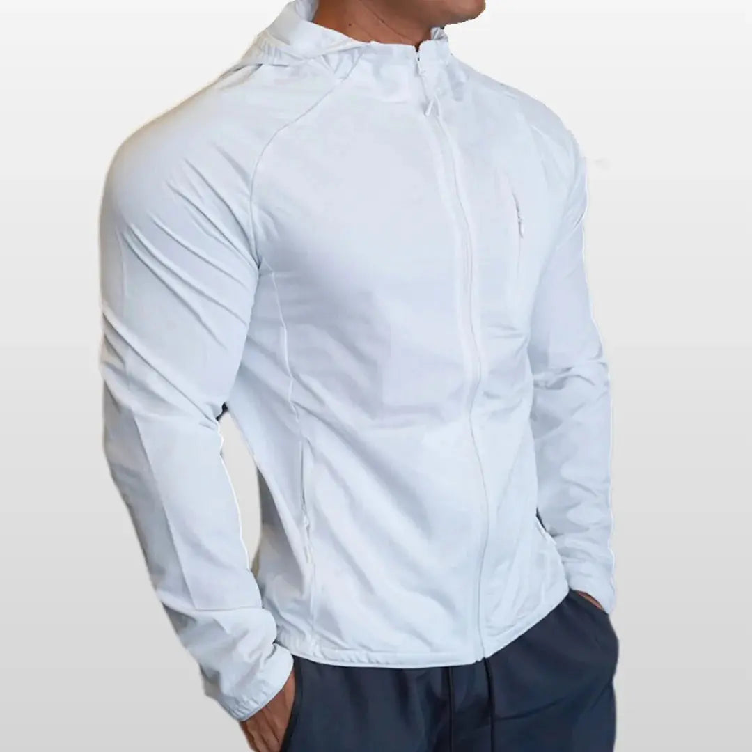 MunaWear - Jackets & Vests - Lucas – Men's Hooded Nylon Sport Jacket for Gym and Outdoor Activities, Lightweight and Durable - 