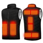 MunaWear - Jackets & Vests - Reid – 9-Zone Heated Vest for Men & Women with Graphene Technology, USB Compatible - Black / 5XL