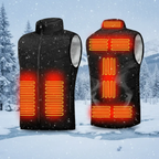 MunaWear - Jackets & Vests - Reid – 9-Zone Heated Vest for Men & Women with Graphene Technology, USB Compatible - Black / 5XL