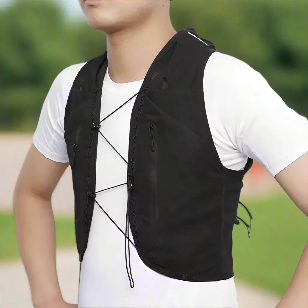 Rouxen – Lightweight Running Hydration Unisex Vest with Multiple Pockets for Trail Running & Outdoor Activities