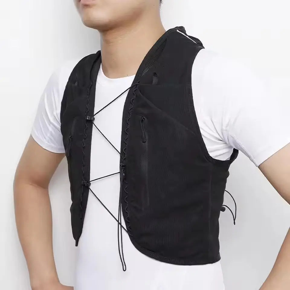 Rouxen – Lightweight Running Hydration Unisex Vest with Multiple Pockets for Trail Running & Outdoor Activities