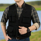 Thorne – Men’s Lightweight Tactical Fishing Waistcoat with Multi-Pockets and Breathable Mesh Design