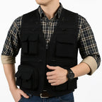 Thorne – Men’s Lightweight Tactical Fishing Waistcoat with Multi-Pockets and Breathable Mesh Design