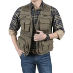 Thorne – Men’s Lightweight Tactical Fishing Waistcoat with Multi-Pockets and Breathable Mesh Design