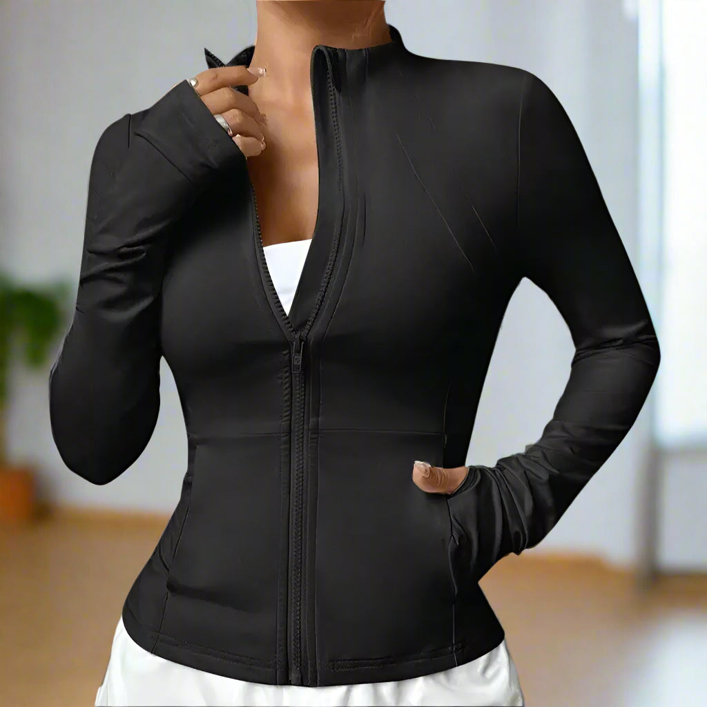 Willow – Women's Quick-Drying Breathable Long Sleeve Sports Jacket for Yoga and Fitness Activities