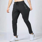 MunaWear - Joggers - Caden - Quick-Drying Men's Joggers With High Stretch For Fitness And Casual Wear - Black / 7XL