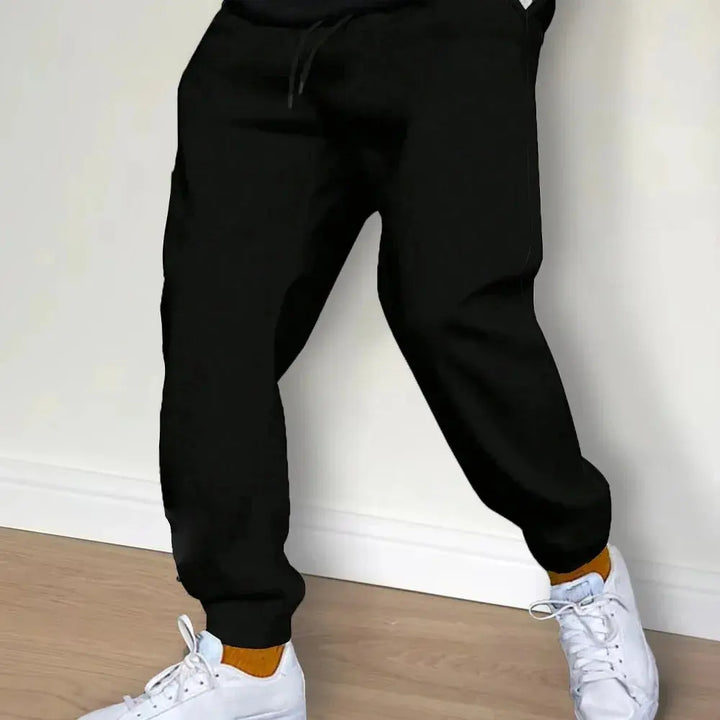 Ethan – Men's Fleece Joggers with Elastic Waist, Perfect for Gym & Casual Wear