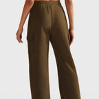 MunaWear  Joggers  Mia – High-Waist Wide Leg Joggers for Women with Adjustable Waistband & Functional Pockets 