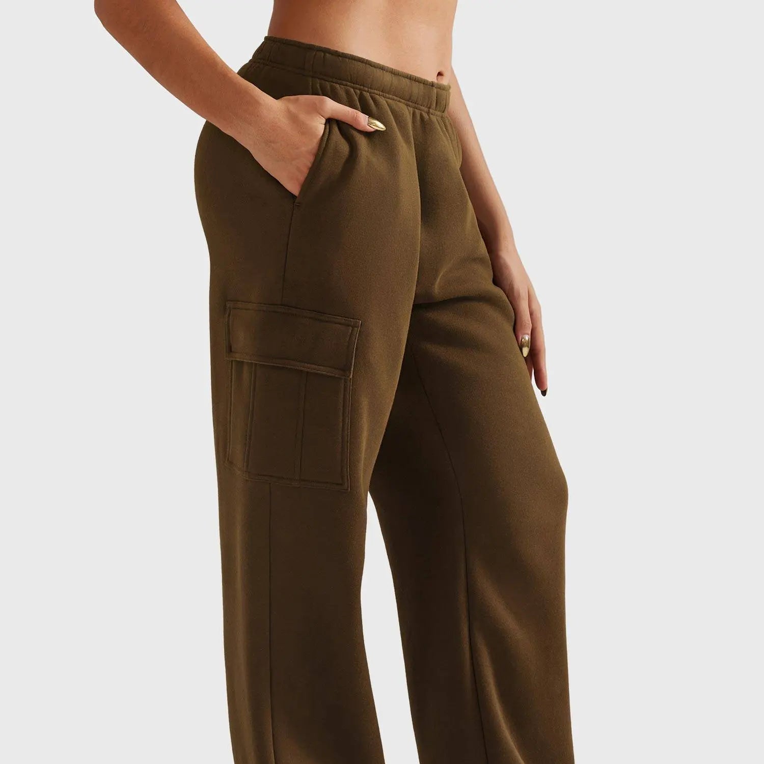 MunaWear  Joggers  Mia – High-Waist Wide Leg Joggers for Women with Adjustable Waistband & Functional Pockets 