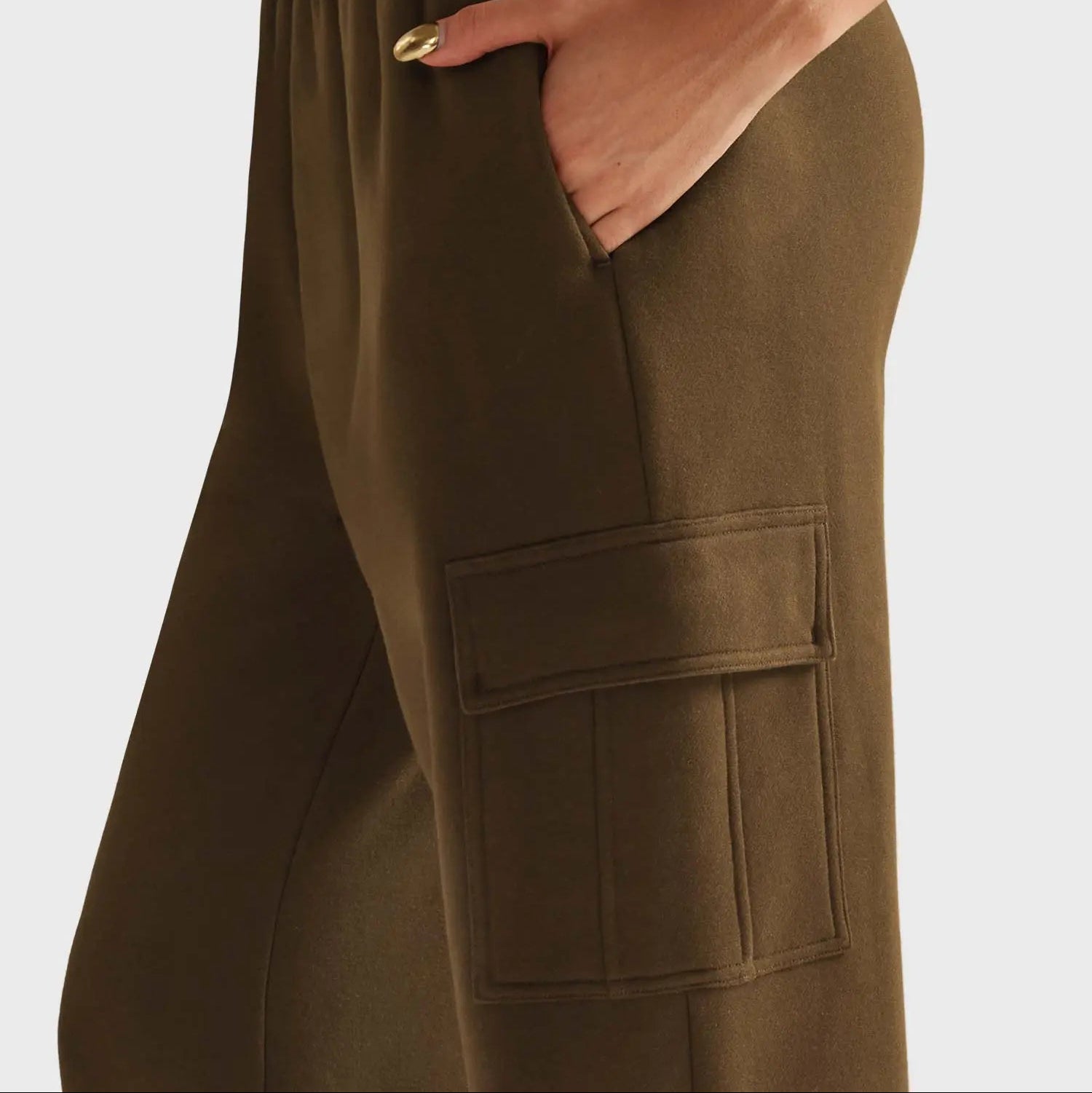 MunaWear  Joggers  Mia – High-Waist Wide Leg Joggers for Women with Adjustable Waistband & Functional Pockets 